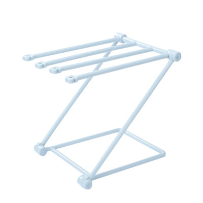 Mini Foldable Cloth Storage Rack,kitchen Countertop Four-bar Dishcloth Drying Rack,cup Hanging Rack