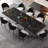 Cerinle 78.74'' To 110.24'' Extendable Rectangular Sintered Stone Dining Table For 10-12-468004969