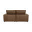 Hadleigh Brown Leather Modular Loveseat
