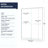 72" H Double Sliding Opening Shower Door  - Semi-Frameless Design Design Bypass Sliding Opening Bathroom Sliding Opening Door With 1/4" (6Mm) Tempered Glass