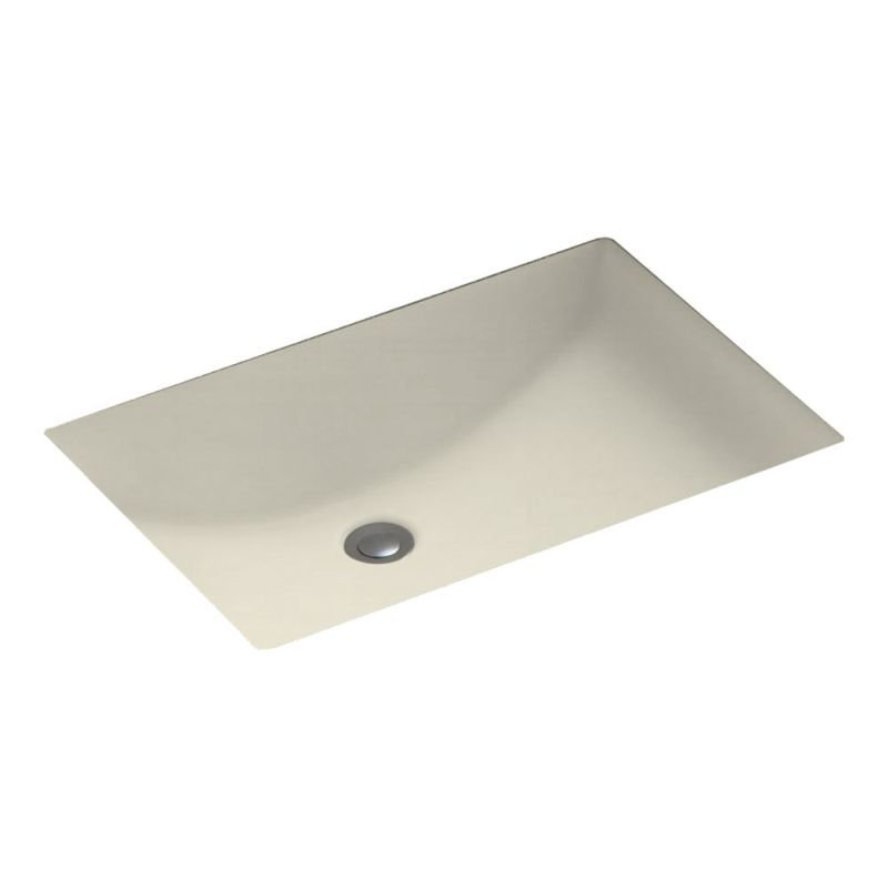 Lavabo de salle de bain encastrable rectangulaire avec trop-plein, OS