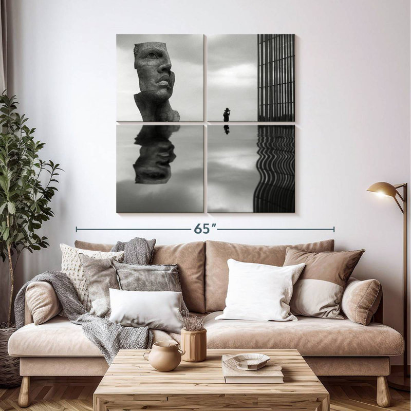 Leisha Face Reflection, 32" H x 32" W