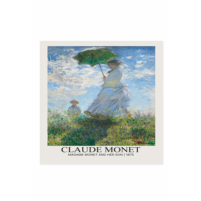 «Landscape and Nature Claude Monet», madame Monet et son fils, reproduction d'art classique sans cadre