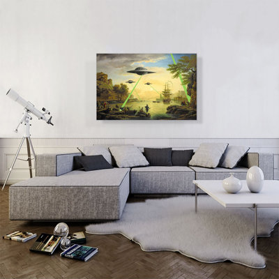 " Flying Saucers Aliens " by Banksy