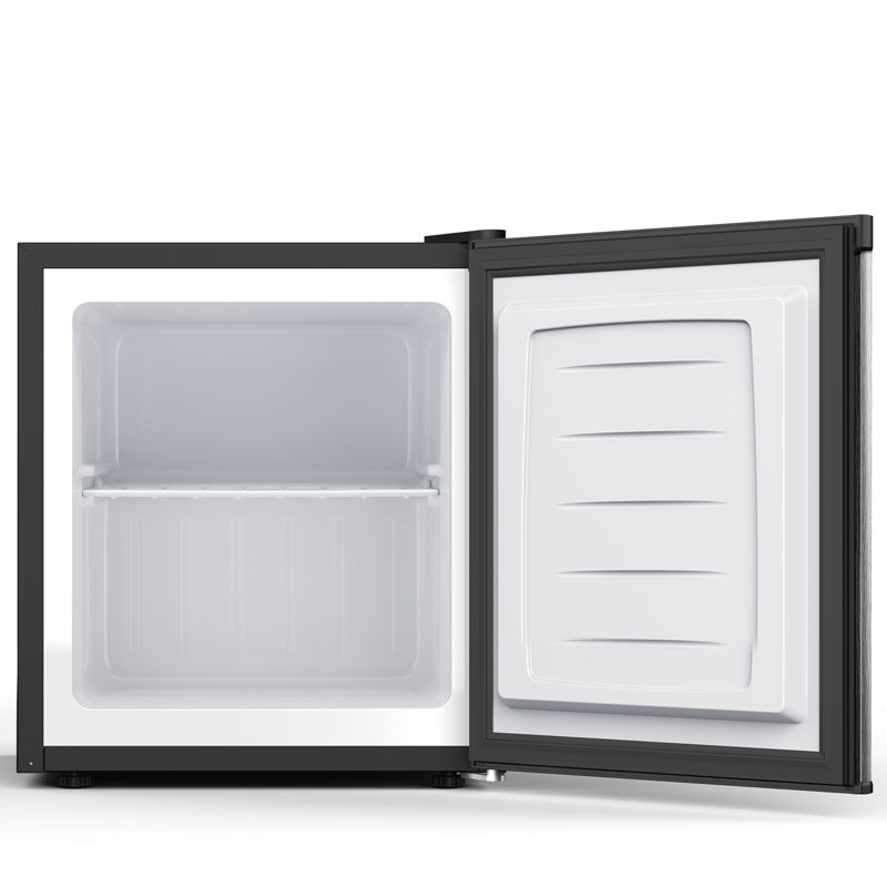 Congélateur portatif portatif de 1,1 pied cube avec contrôle de température réglable, Argent