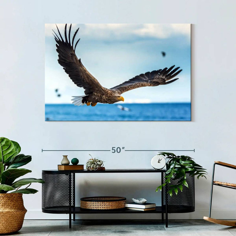 Eagle In Flight, 32" H x 48" W