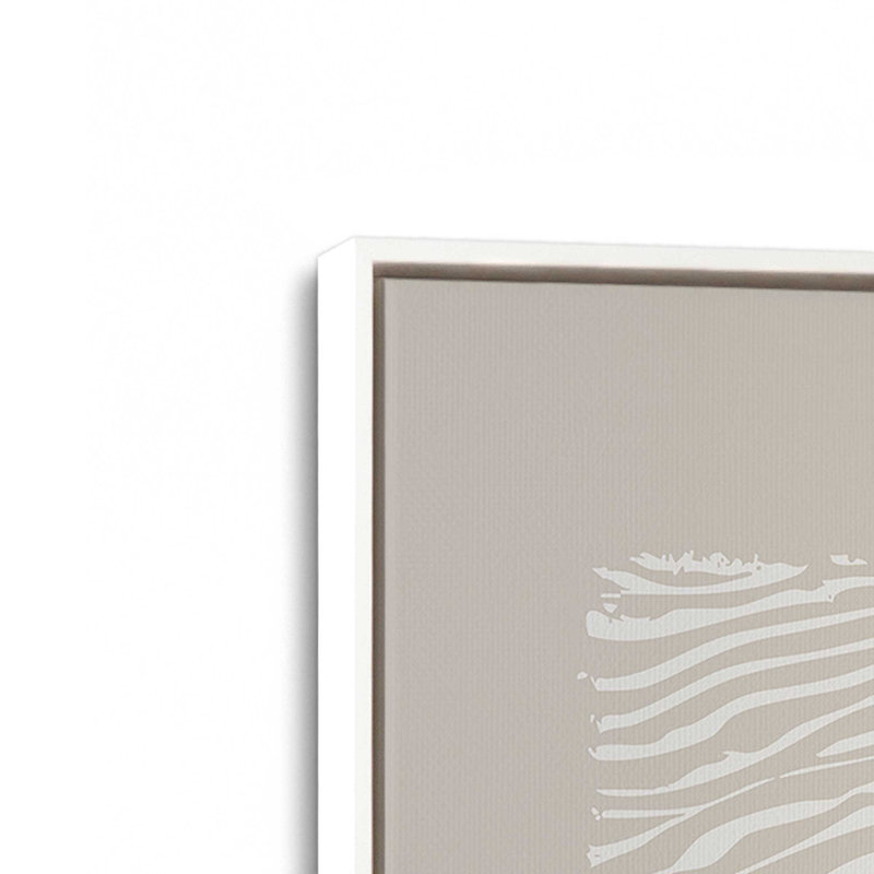 Whisper Lines Set of 2 Prints, Opaque White Floater Frame, 12" x 8"