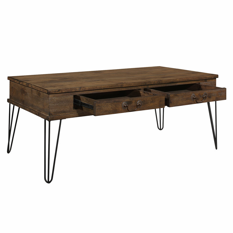 Table basse, table basse, table de salon avec 2 tiroirs