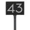 Floating Modern 6" Number Horizontal Address Plaque (2 Characters)
