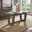 Cipolla 72" Wood Finish Rectangular Dining Set - 7-Piece, Dining Table, Beige Fabric Arm Chairs And Side Chairs-106895647