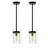 Levona 1 - Light Medium 5.1" Wide Cylinder Hammered Glass Kitchen Island Pendant-2018354488