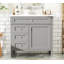 Meuble-lavabo de salle de bain avec lavabo, meuble de rangement pour salle de bain avec tiroir basculant, lavabo simple