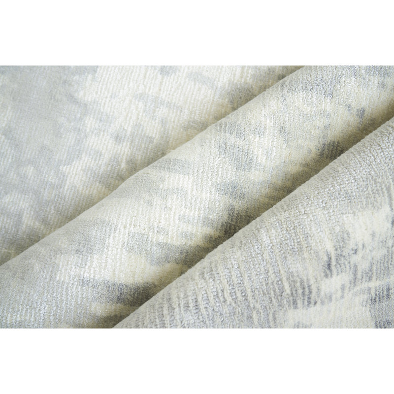 Murano Area Rug, Silver, Rectangle 6' x 9'