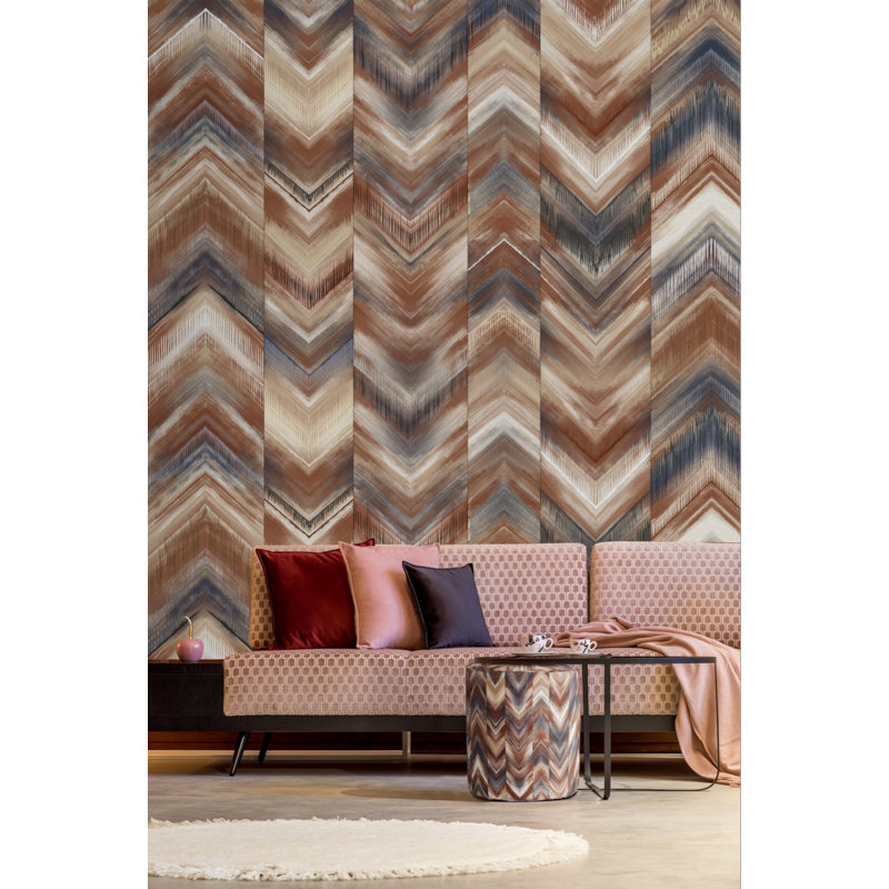Murale Modern, L 117,96 po x l 175 po, Brun
