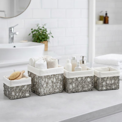 Ensemble de paniers de rangement 4 pièces