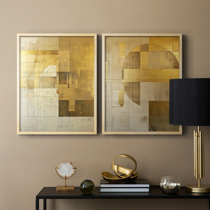 ABSTRACT Series CXII - Reproduction encadrée de qualité supérieure - prête à être accrochée - aucun clou requis - aucun clou requis