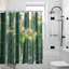 Rideaux de douche Lush Green Bamboo Grove pour salle de bain, 71 × 71-457368913