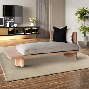Chaise en bois massif de haute qualité en coton et lin