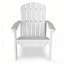 Ensemble de 4 chaises Adirondack empilables - Siège de patio en PEHD, conception durable toutes saisons avec rangement peu encombrant et dossier confortable-1312857416