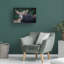 Art mural sur toile tendue - Rick Berk «Bull Moose», décoration murale pour le salon, la chambre à coucher ou le bureau - 16 x 24