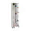 Armoire à miroir en lin, quatre tablettes intérieures, cinq tablettes extérieures - blanc-630999473