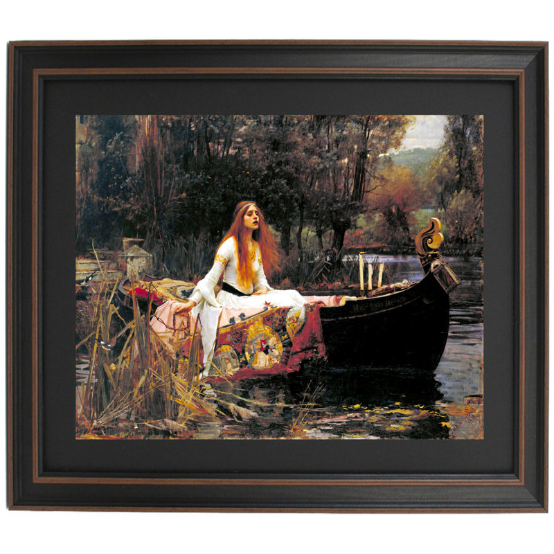 La Dame de Shalott par John William Waterhouse, H 24 po x l 20 po