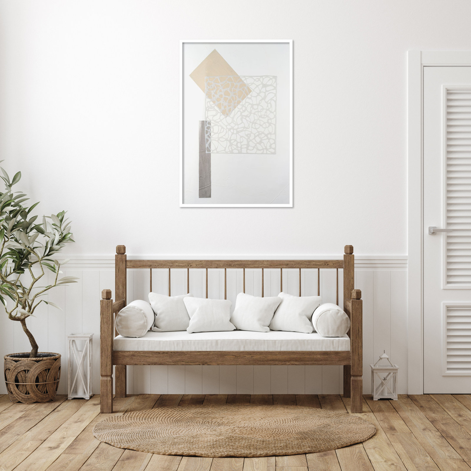 Nooks and Crannies No. 3 Print, 41" H x 28" W, White