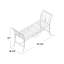 Banc de jardin en métal Geddes-54298928