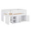 Loft Bed With Storage Cabinet And Chalkboard Panel-690341741