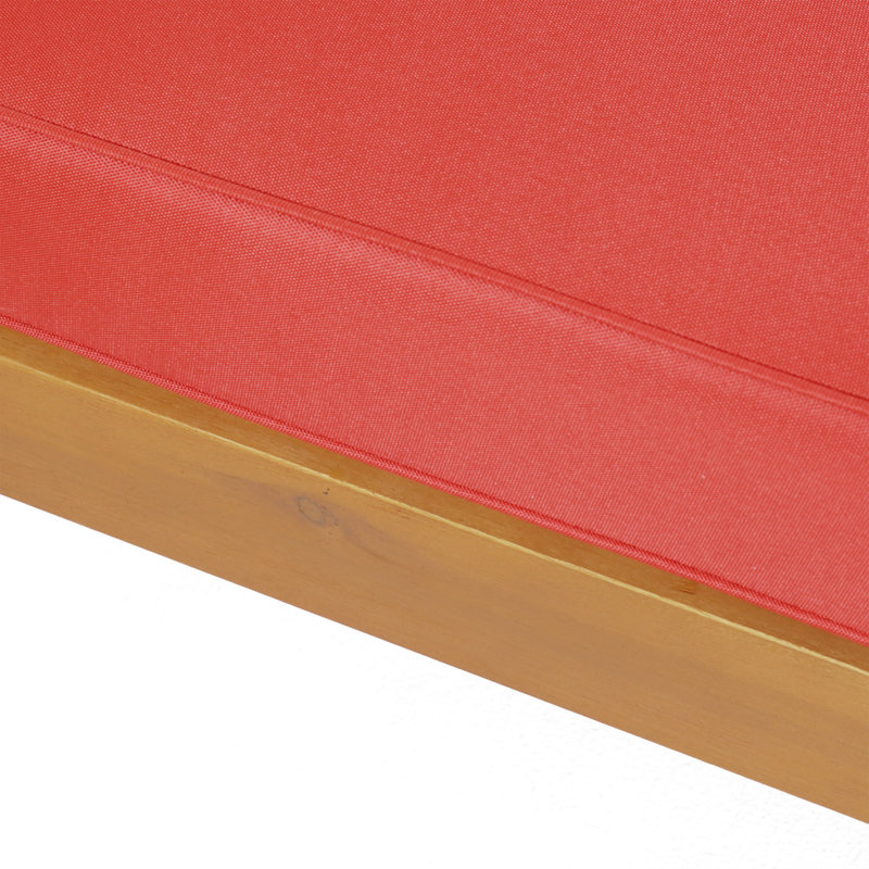 BANC DE COIN B -VA BRAVA AVEC TABLE BASSE, ROUGE