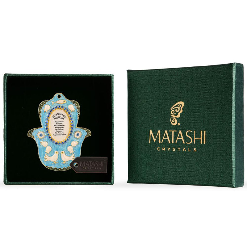 Ornement de noël en forme de hamsa maison