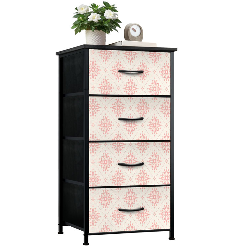 Commode à 4 tiroirs avec rangement vertical