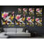 Reproduction d'art moderne sur toile éclaboussée de peinture moderne, reproduction multicolore colorée pour la maison, blanc rose jaune, reproduction d'art sur toile, reproduction d'art-100885147