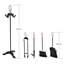 Amiyiah Iron Fireplace Tool Set