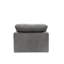Fauteuil sans accoudoirs gris modulaire Greaney