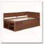 Lit de jour simple avec tiroirs et tablettes-24702569