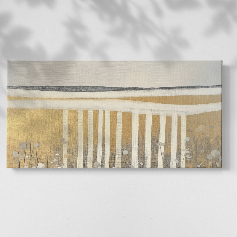 Série abstraite - DLXVII - Toile tendue avec châssis encadré - Prêt à être accroché, H 21 po x l 41 po