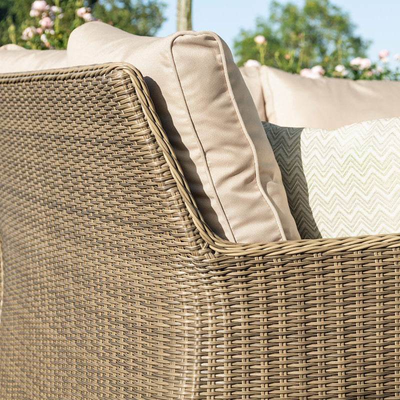 Balch Royal U Shaped Rattan Sofa Set - with Rising Table