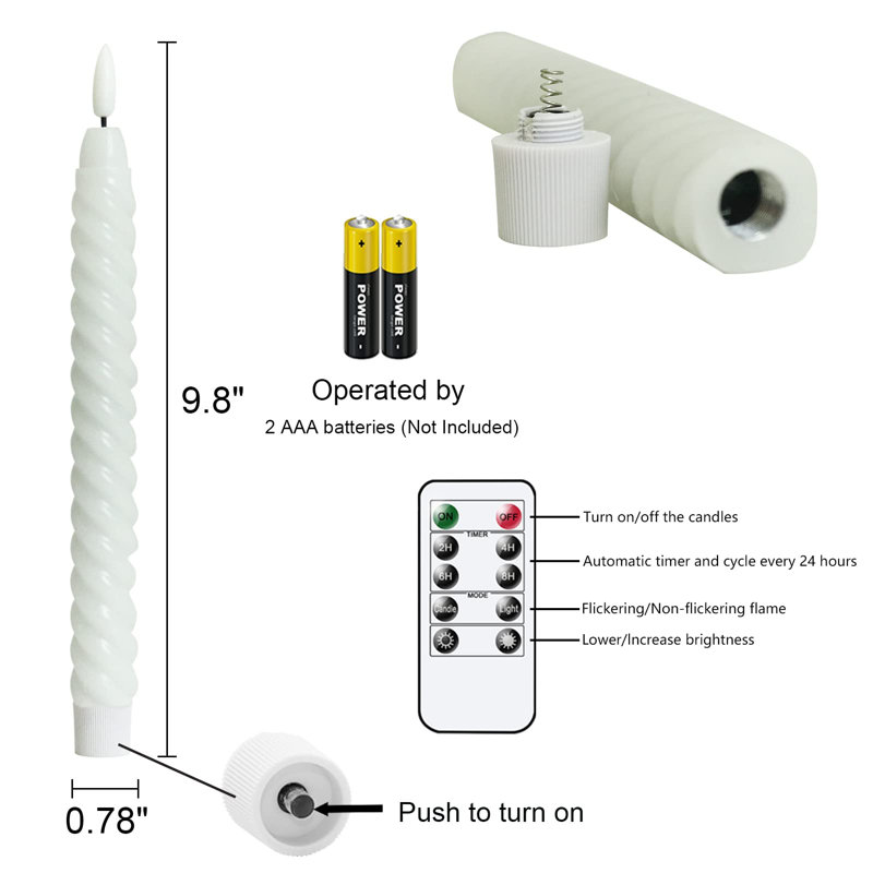 Bougies sans flamme, Blanc
