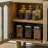 Vaulted sideboard with adjustable shelves-104765983