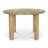 Tully Oak Round Solid Wood Base Dining Table