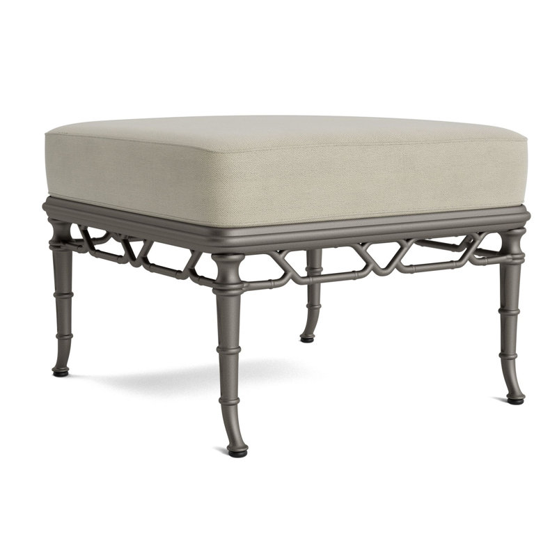 Calcutta Outdoor Ottoman, Mica, Fushion Dove