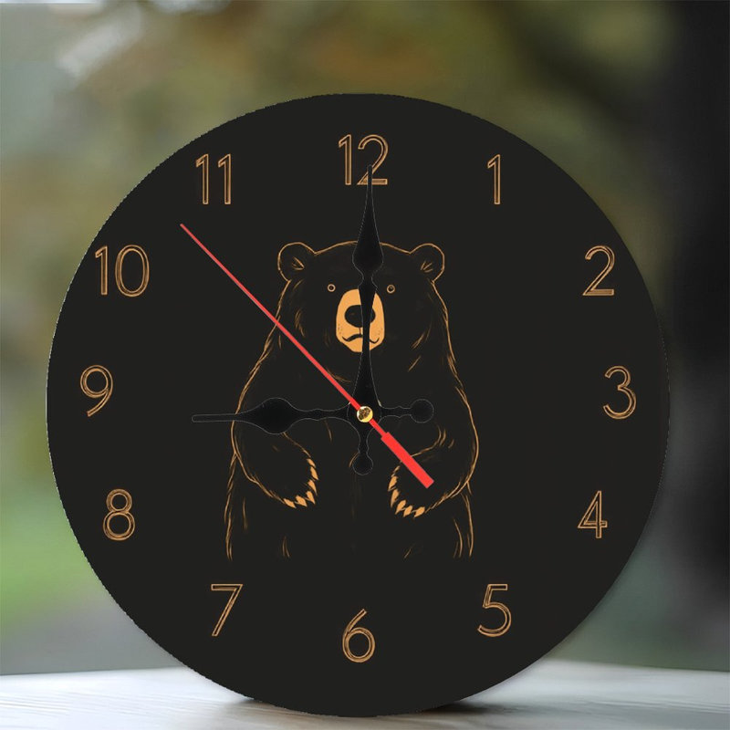 Horloge murale Black Bear