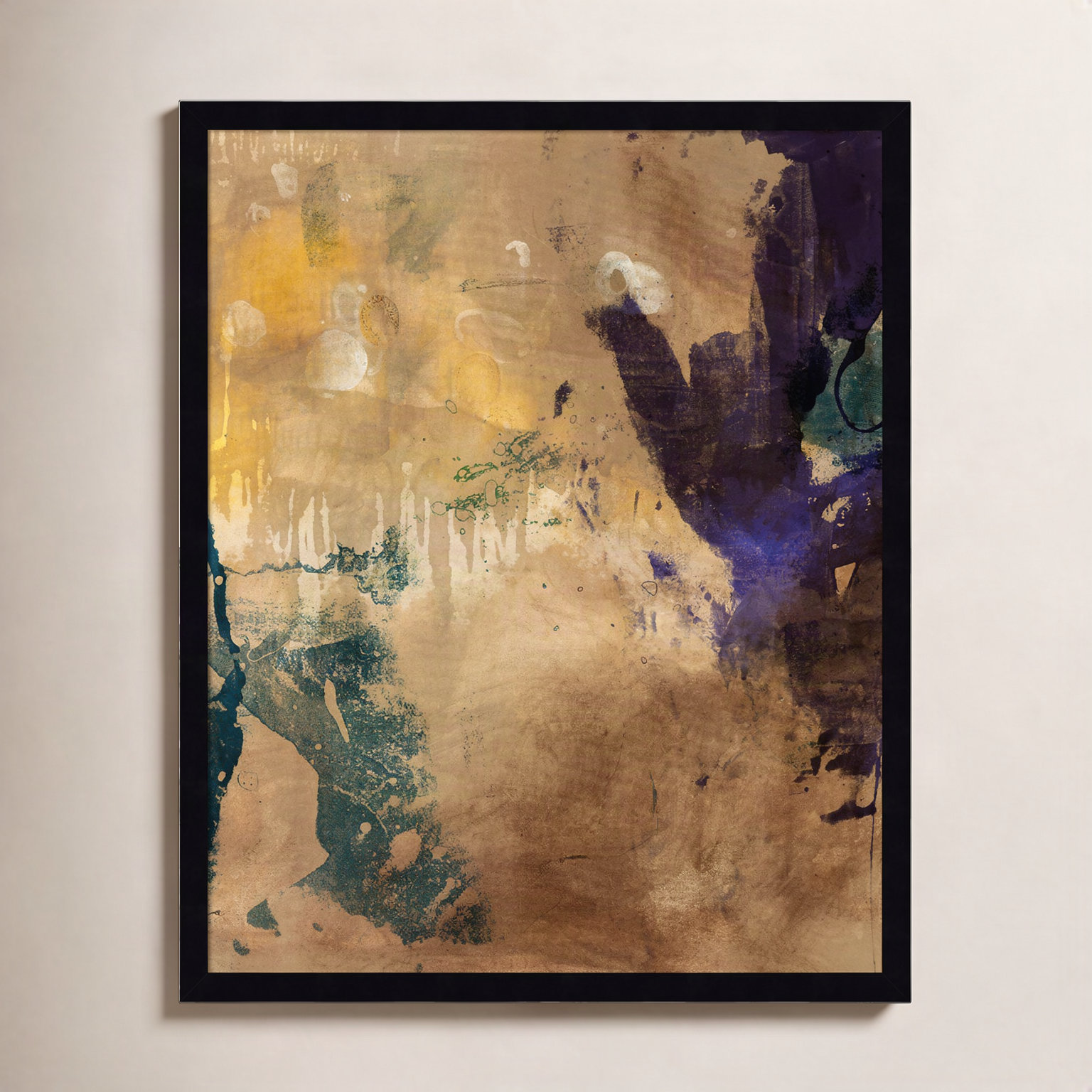 Flagler "Amber Haze No. 1" Print, 25" H x 21" W, Black