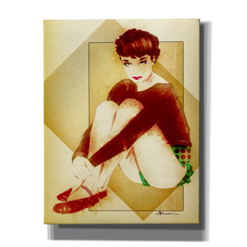 «Pixie» par TM Borenstein, art mural sur toile, 26 po x 34 po, H 34 po x l 26 po x P 1,5 po