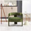 Chaise d'appoint Mid-Century moderne en velours avec pieds en bois pour une assise confortable dans le salon, la chambre à coucher ou le bureau-130791109