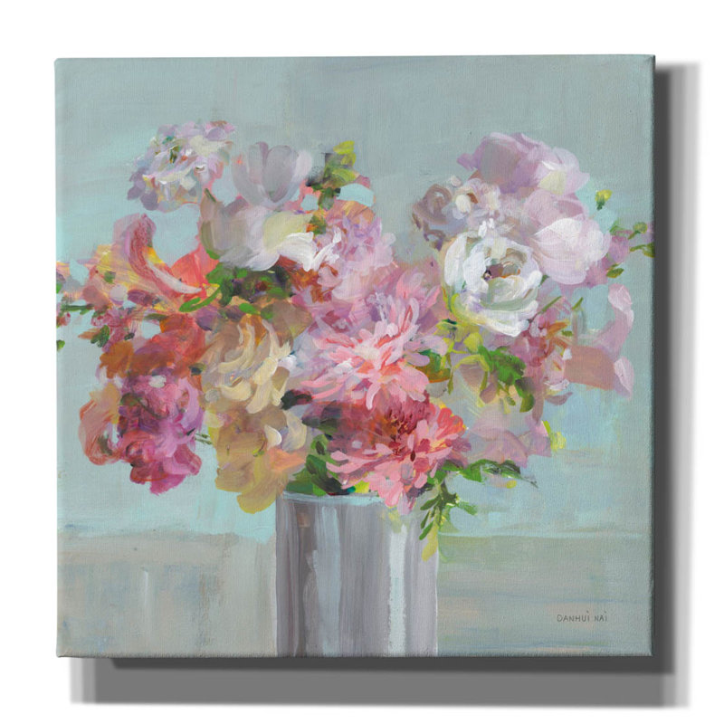 «Spring Beauties» par Danhui Nai, art mural sur toile, H 26 po x l 26 po