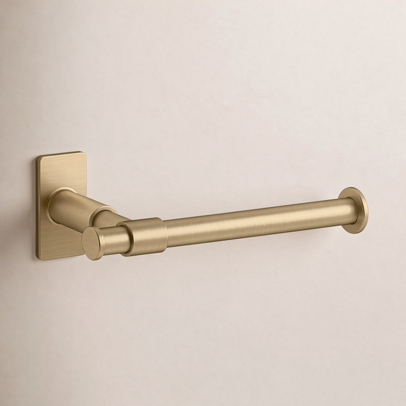 Castia by Studio McGee Toilet Paper Holder, Vibrant Brushed Moderne Brass