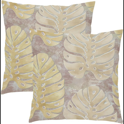 Gold Leaf Pillow Covers