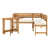 Teak Frame/Beige Cushion